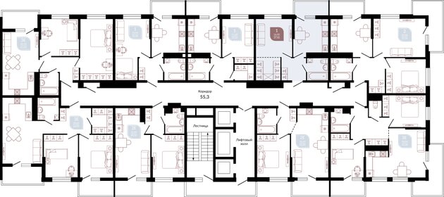 35,5 м², 1-комнатная квартира 5 300 000 ₽ - изображение 64