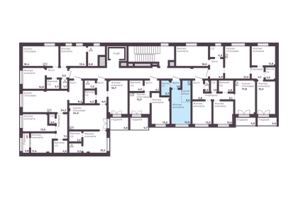 34,2 м², 1-комнатная квартира 2 750 000 ₽ - изображение 68