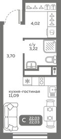 23 м², квартира-студия 3 850 000 ₽ - изображение 59