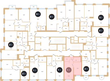 47 м², 1-комнатная квартира 11 539 500 ₽ - изображение 39