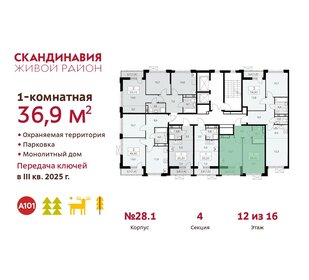 41,1 м², 1-комнатная квартира 10 498 000 ₽ - изображение 92