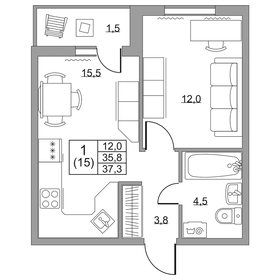 43 м², 2-комнатная квартира 4 399 000 ₽ - изображение 74