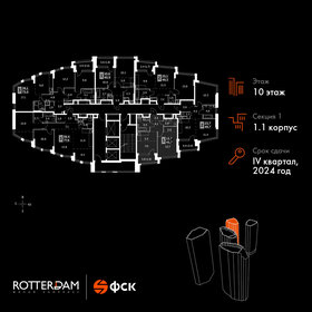 40,8 м², 1-комнатная квартира 24 500 000 ₽ - изображение 121