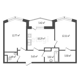 Квартира 50,7 м², 2-комнатная - изображение 2