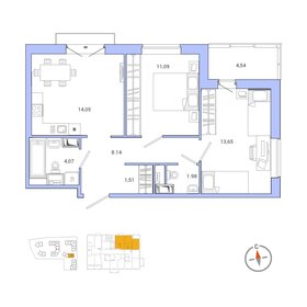 59,3 м², 2-комнатная квартира 10 400 000 ₽ - изображение 43