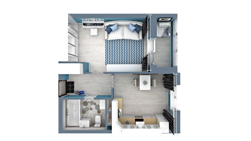 38,3 м², 1-комнатная квартира 3 600 200 ₽ - изображение 47