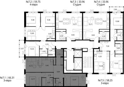 65,3 м², 2-комнатная квартира 11 350 000 ₽ - изображение 86