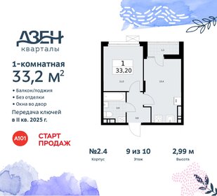 36,9 м², 1-комнатная квартира 7 100 500 ₽ - изображение 83