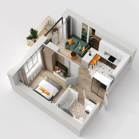 Квартира 36,7 м², 1-комнатная - изображение 2