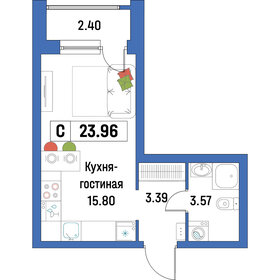 23,5 м², квартира-студия 4 200 000 ₽ - изображение 110