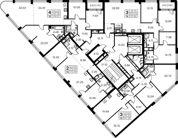 Квартира 94,3 м², 3-комнатная - изображение 2