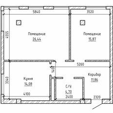 Квартира 73 м², 2-комнатная - изображение 2