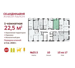 22,5 м², квартира-студия 8 248 603 ₽ - изображение 2