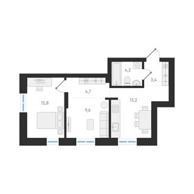 Квартира 47,9 м², 2-комнатная - изображение 1