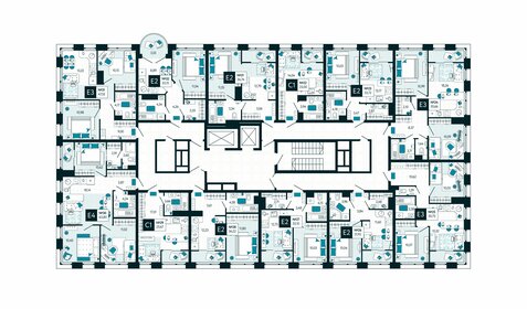 31,9 м², 1-комнатная квартира 4 149 600 ₽ - изображение 33