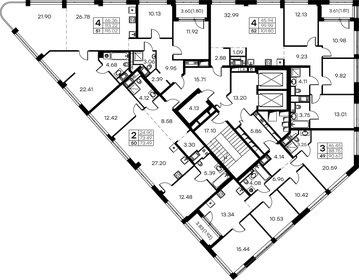 88,8 м², 3-комнатная квартира 40 570 000 ₽ - изображение 35