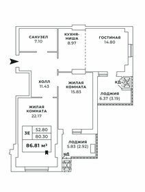 126,1 м², 4-комнатная квартира 29 000 000 ₽ - изображение 23