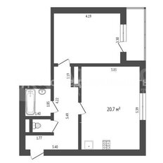 Квартира 59,5 м², 2-комнатная - изображение 2