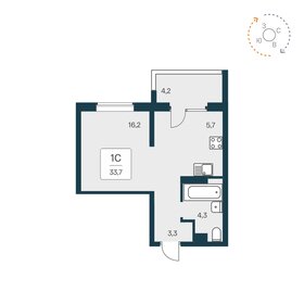 33,7 м², квартира-студия 4 019 500 ₽ - изображение 28