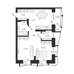 Квартира 51,8 м², 2-комнатная - изображение 1