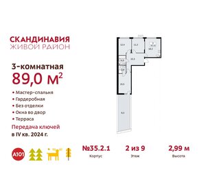 99 м², 3-комнатная квартира 19 450 000 ₽ - изображение 86