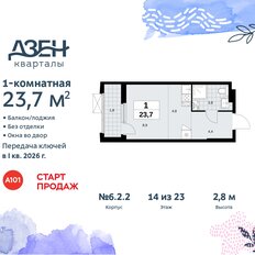 Квартира 23,7 м², студия - изображение 3