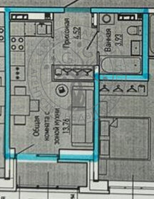 Квартира 22,2 м², 1-комнатная - изображение 1