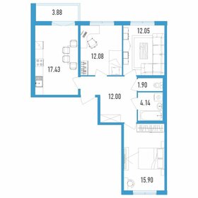 69,3 м², 3-комнатная квартира 8 250 000 ₽ - изображение 76