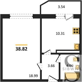 38,8 м², 1-комнатная квартира 5 279 520 ₽ - изображение 16