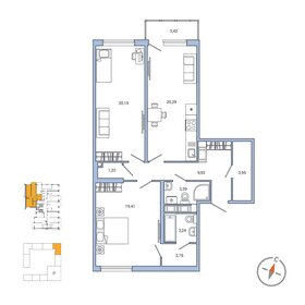 110,7 м², 2-комнатная квартира 29 000 000 ₽ - изображение 81