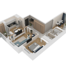 Квартира 77,8 м², 3-комнатная - изображение 2