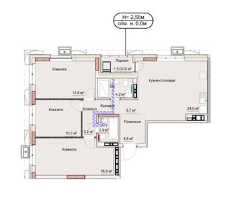 90,5 м², 3-комнатная квартира 14 664 460 ₽ - изображение 25