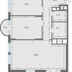 Квартира 75,3 м², 3-комнатная - изображение 3