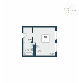 34,8 м², апартаменты-студия 5 600 000 ₽ - изображение 6