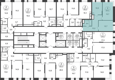 50,6 м², 2-комнатная квартира 15 290 000 ₽ - изображение 88