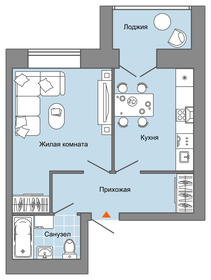 38 м², 1-комнатная квартира 4 357 233 ₽ - изображение 22
