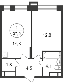 37,6 м², 1-комнатная квартира 12 382 180 ₽ - изображение 28