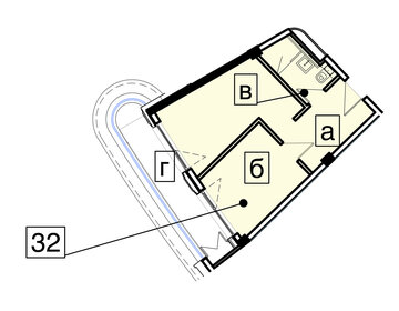 Квартира 40,3 м², 2-комнатные - изображение 1