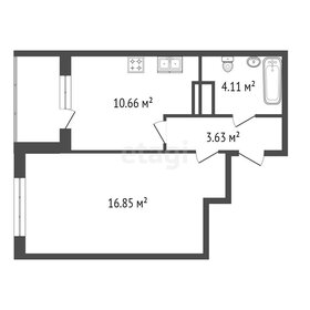 Квартира 35,3 м², 1-комнатная - изображение 2