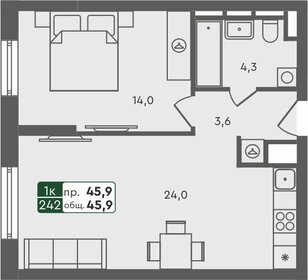 55,1 м², 1-комнатная квартира 5 230 000 ₽ - изображение 19