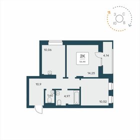 64,4 м², 2-комнатная квартира 6 506 420 ₽ - изображение 11