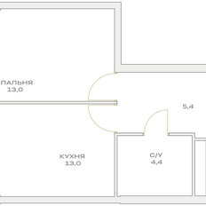 Квартира 35,8 м², 1-комнатная - изображение 2