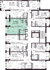 44,7 м², 1-комнатная квартира 22 006 672 ₽ - изображение 20