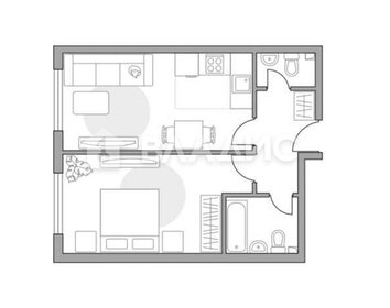 Квартира 40,3 м², 1-комнатная - изображение 2