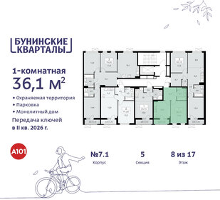 36,1 м², 1-комнатная квартира 10 334 972 ₽ - изображение 14
