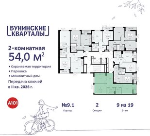 54 м², 2-комнатная квартира 10 854 486 ₽ - изображение 4