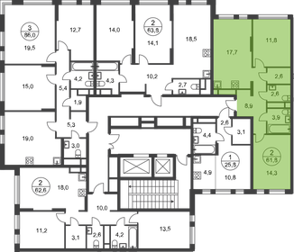 61,8 м², 2-комнатная квартира 18 144 660 ₽ - изображение 42