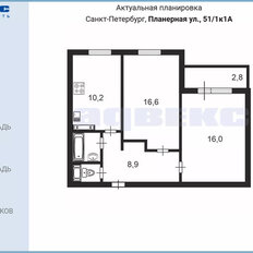 Квартира 55,3 м², 2-комнатная - изображение 2