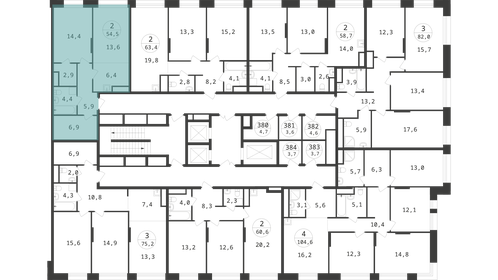 50,6 м², 2-комнатная квартира 15 290 000 ₽ - изображение 100