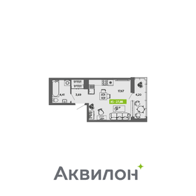 29,8 м², квартира-студия 4 190 000 ₽ - изображение 15